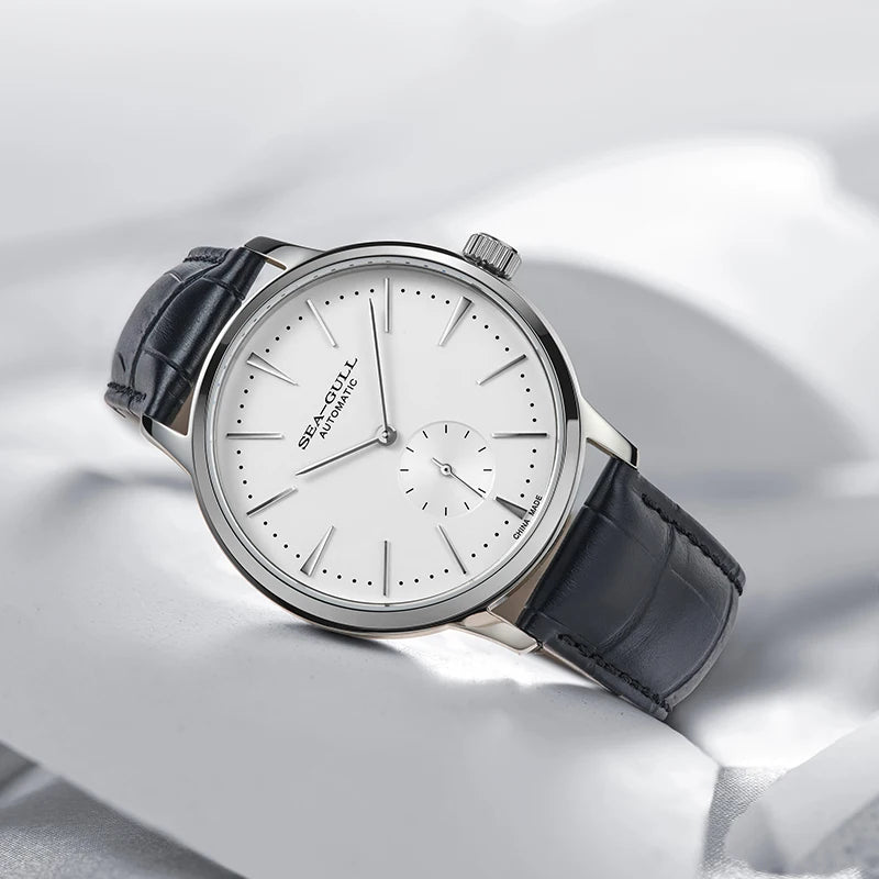 The Executive Leather Watch – Mechanical Timepiece by Seagull