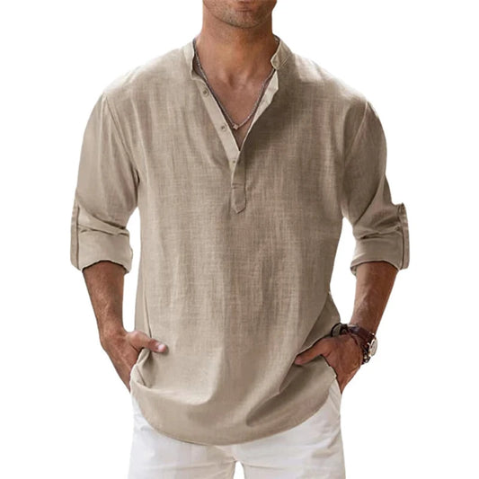 Cotton Linen Shirts for Men