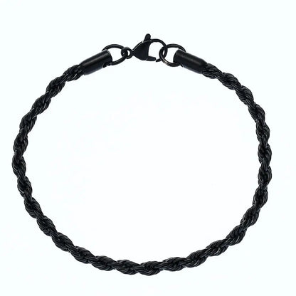 Golden, Black & Silver Chain Bracelet Stainless Steel | Timeless Elegance