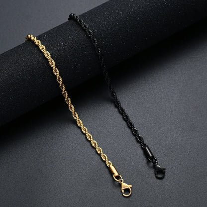 Golden, Black & Silver Chain Bracelet Stainless Steel | Timeless Elegance