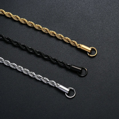 Golden, Black & Silver Chain Bracelet Stainless Steel | Timeless Elegance