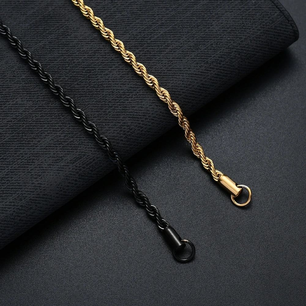 Golden, Black & Silver Chain Bracelet Stainless Steel | Timeless Elegance