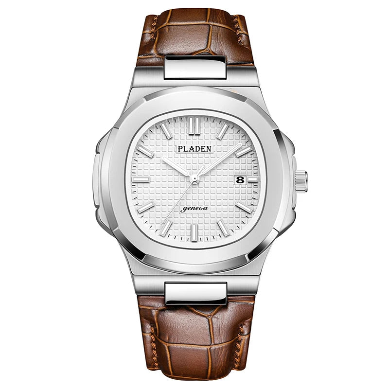 The Prestige Quartz Watch – PLADEN Stainless Steel Timepiece