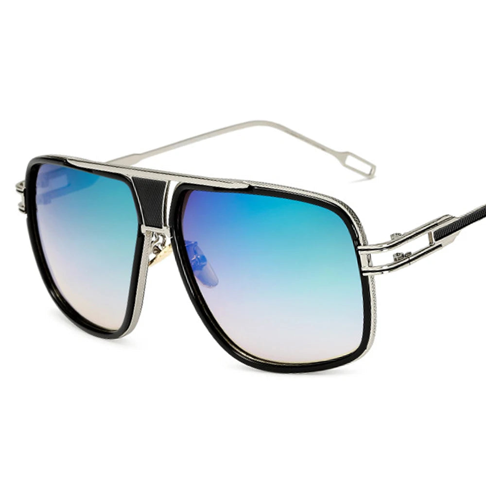 The Monarch – 18K Gold-Plated Square Frame Shades