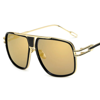 The Monarch – 18K Gold-Plated Square Frame Shades
