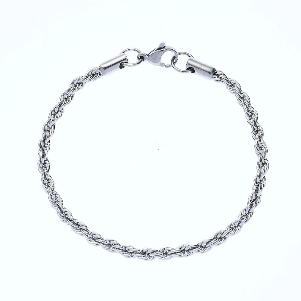 Golden, Black & Silver Chain Bracelet Stainless Steel | Timeless Elegance