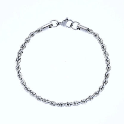 Golden, Black & Silver Chain Bracelet Stainless Steel | Timeless Elegance