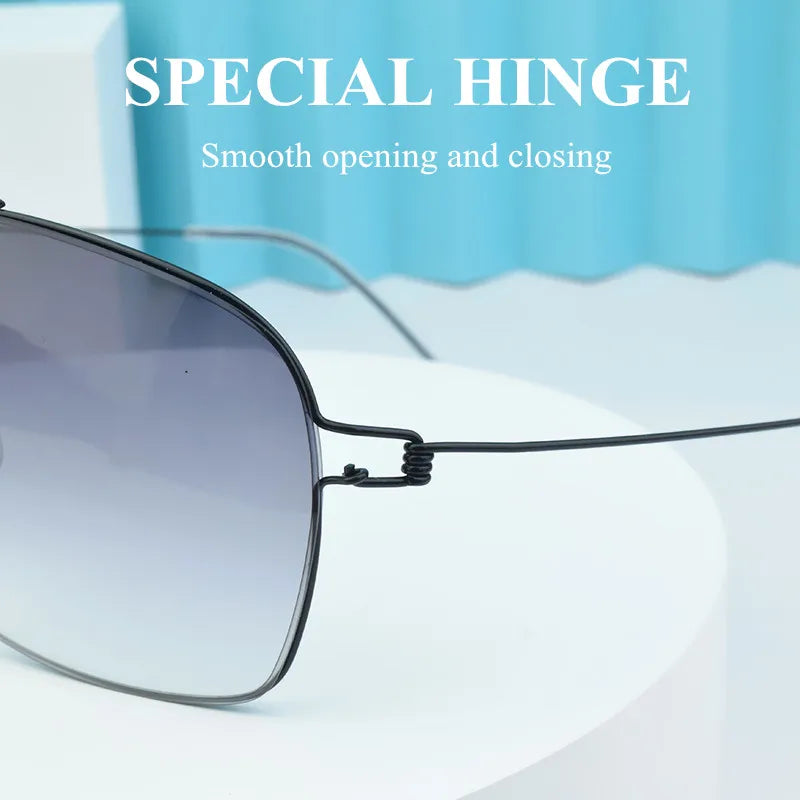 The Skyline – Ultralight Titanium Square Shades