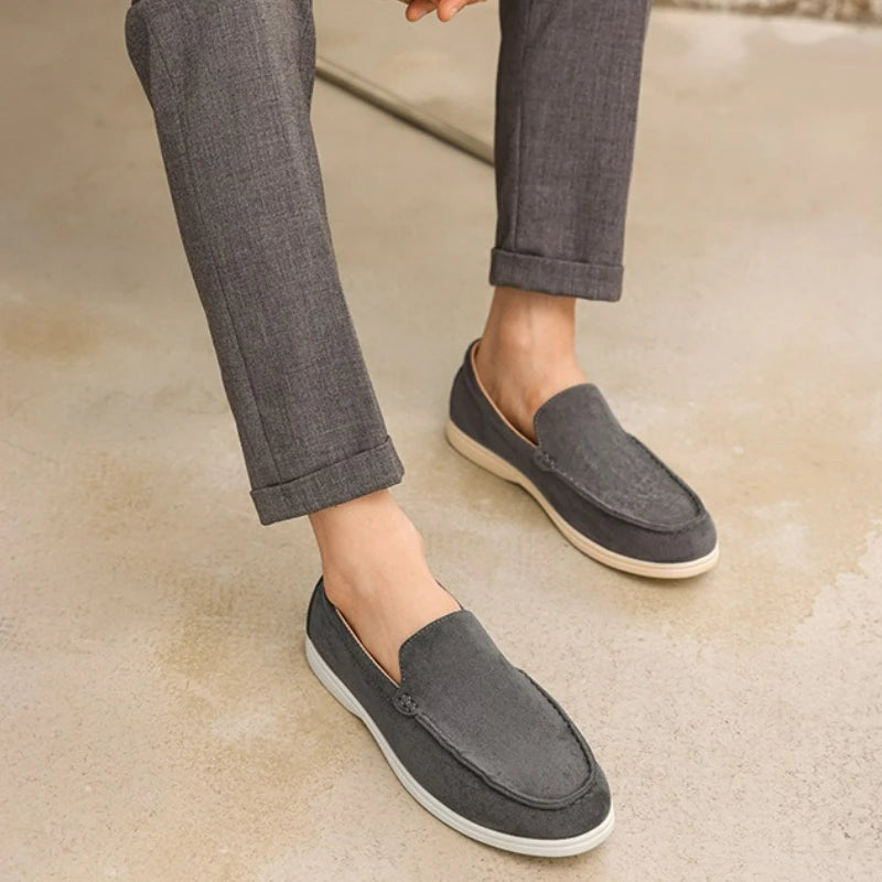 The British Classic – Suede Leather Loafers for Men