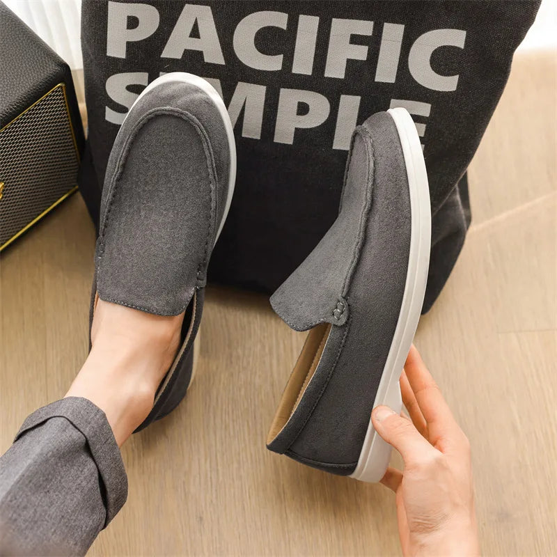 The British Classic – Suede Leather Loafers for Men