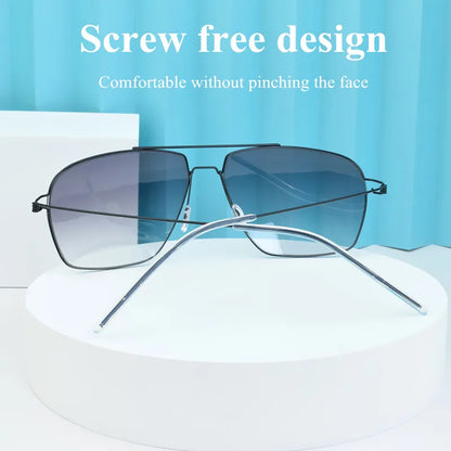 The Skyline – Ultralight Titanium Square Shades