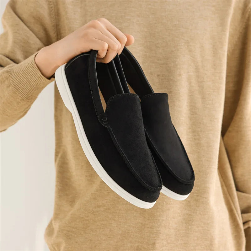The British Classic – Suede Leather Loafers for Men