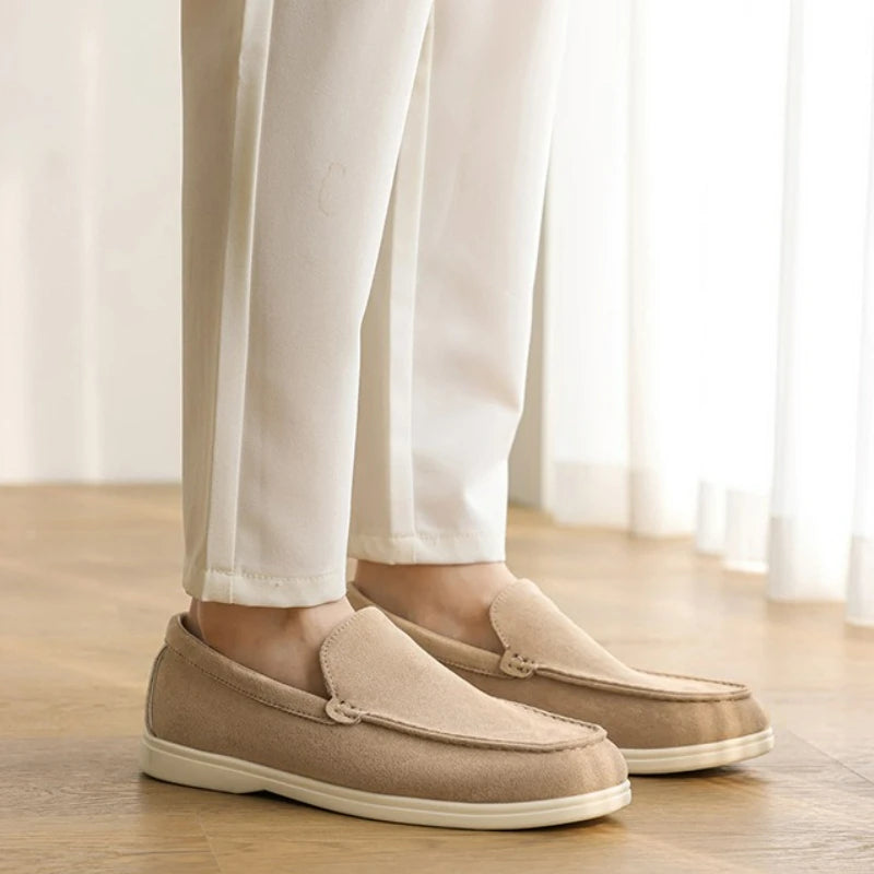 The British Classic – Suede Leather Loafers for Men