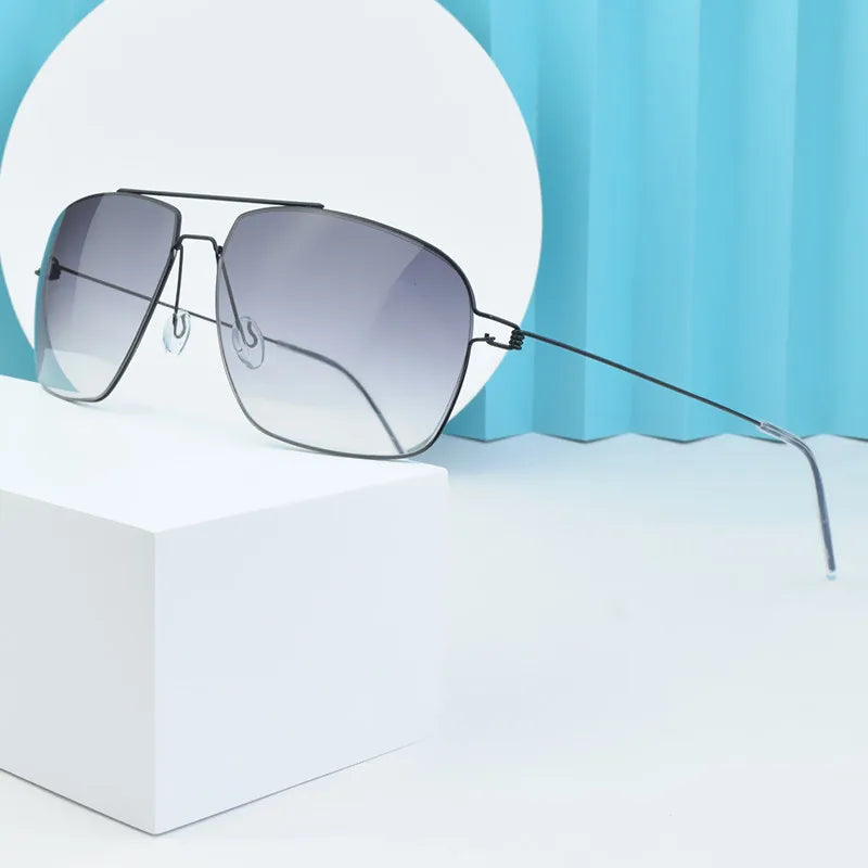 The Skyline – Ultralight Titanium Square Shades