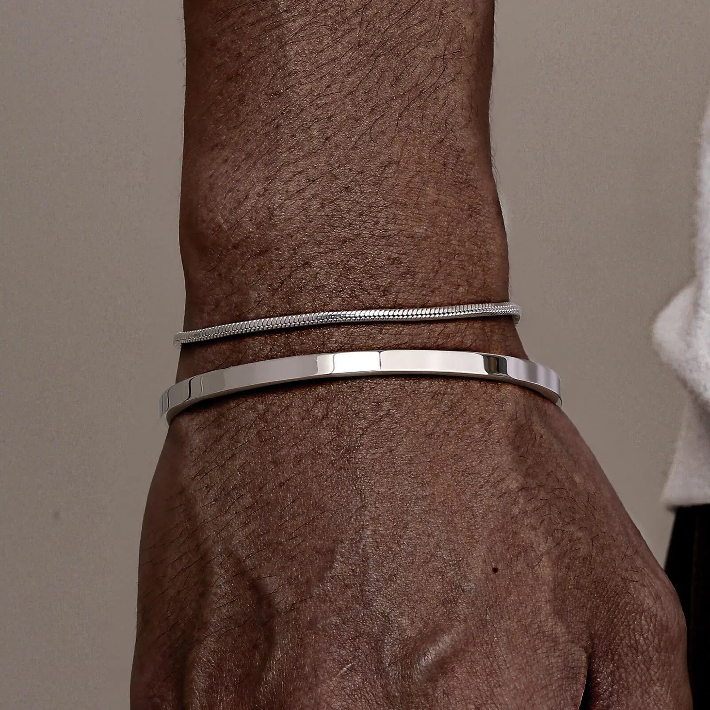 The Modern Heritage Cuff – Chain Link Bracelet Duo for Men