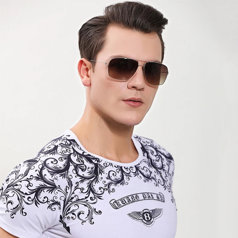 The Skyline – Ultralight Titanium Square Shades