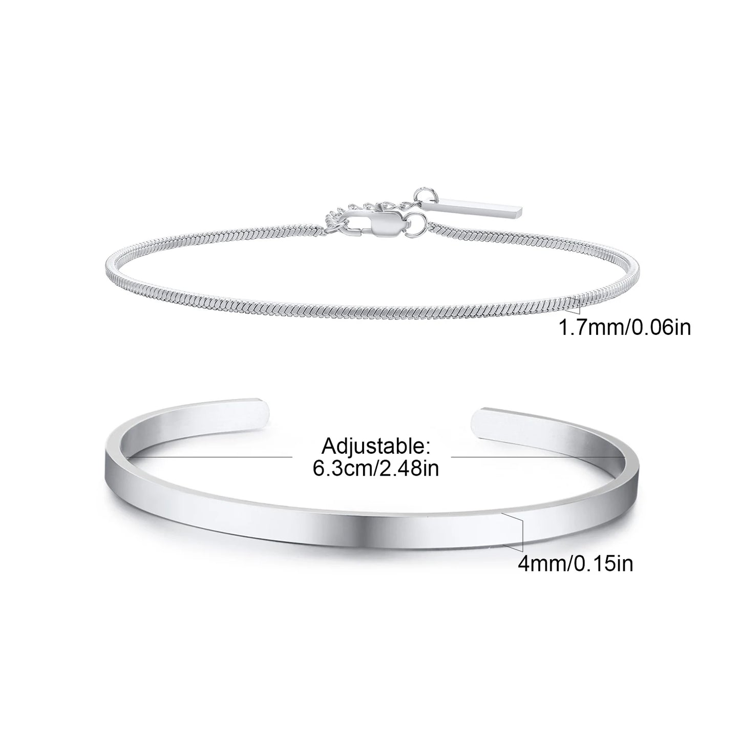 The Modern Heritage Cuff – Chain Link Bracelet Duo for Men
