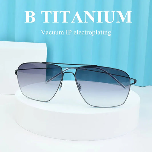 The Skyline – Ultralight Titanium Square Shades