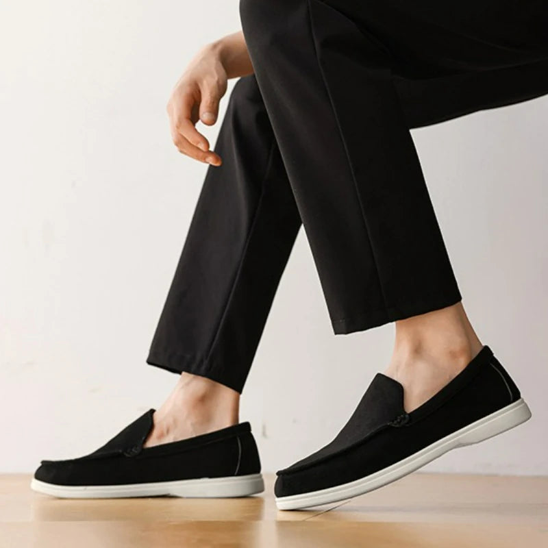 The British Classic – Suede Leather Loafers for Men