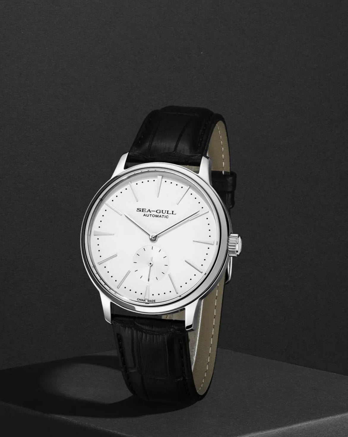 The Executive Leather Watch – Mechanical Timepiece by Seagull