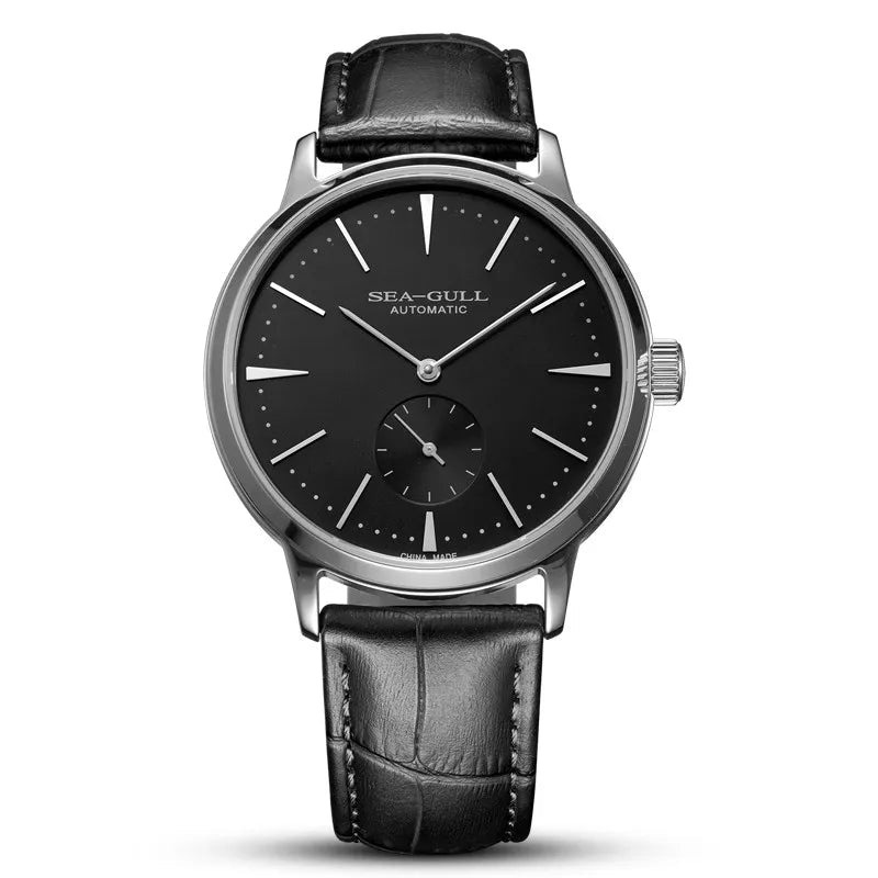 The Executive Leather Watch – Mechanical Timepiece by Seagull